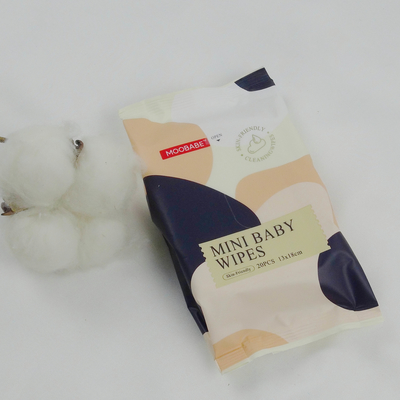 Chemical Free Disposable Wet Wipes 99.9 Purified Baby Facial Wipes For Newborns