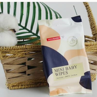 Chemical Free Disposable Wet Wipes 99.9 Purified Baby Facial Wipes For Newborns