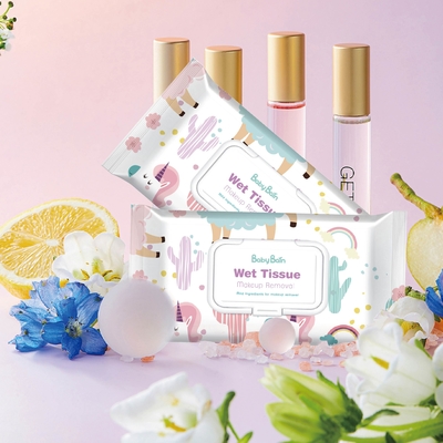 Facial Cleaning Water Rose Makeup Remover Wipes With Micellar Water
