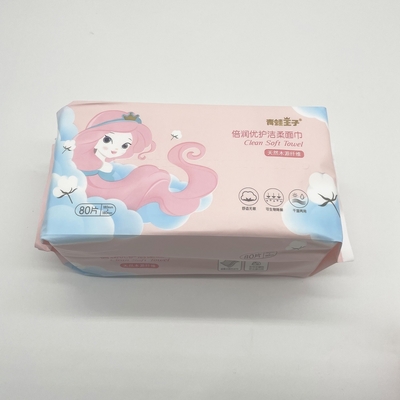 Customized Label Biodegradable Soft Dry Wipes Disposable For Baby Adult