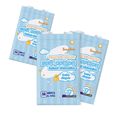 3D Leak Preventation Disposable Baby Diaper Breathable Super Soft