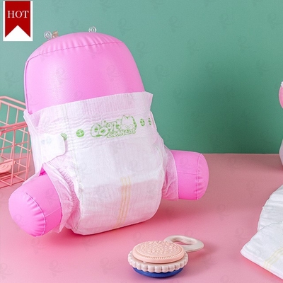 High Absorption PP Tapes Disposable Soft Breathable Sleepy Colored Baby Diapers