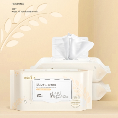 Customized Private Label Unscented Baby Water Wipes Natural Fabric Biodegradable