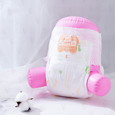 Oem Odm Elastic Waist Soft Dry Disposable Baby Diaper Nappies Strong Absorbent