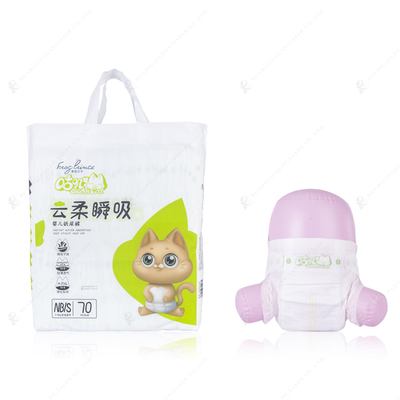 Oem Odm Elastic Waist Soft Dry Disposable Baby Diaper Nappies Strong Absorbent