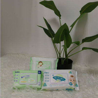 Gentle Unscented Soft Cotton Disposable Wet Wipes For Sensitive Newborn Non Alcoholic