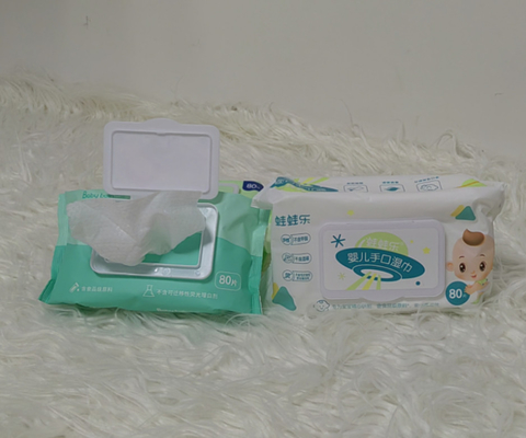 Gentle Unscented Soft Cotton Disposable Wet Wipes For Sensitive Newborn Non Alcoholic