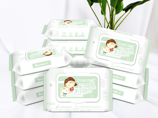 New Develop Design Pure Water Spunlace Non Woven Disposable Wet Wipes