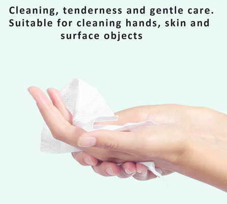Custom Spunlace Non Woven Disposable Wet Wipes Individually Packaged