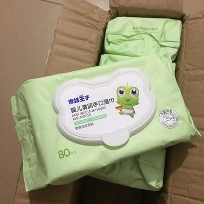 Cartoon Style Organic Sensitive Skin Baby Wet Wipes Custom Packed 1 To 100pc