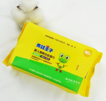 Wet Tissue 80 Count Soft Non Woven Baby Wipes With Lid For Disposable Wet Wipes