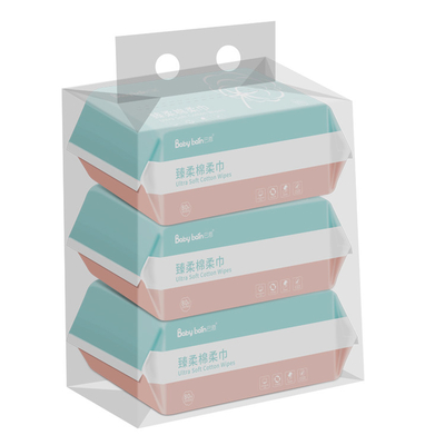 Baby Facial Disposable Dry Tissues 100% Cotton For Daily Use