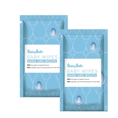 Organic 99% Water Biodegradable Bamboo Fiber Baby Wet Wipes For Sensitive Skin