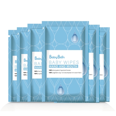 Organic 99% Water Biodegradable Bamboo Fiber Baby Wet Wipes For Sensitive Skin