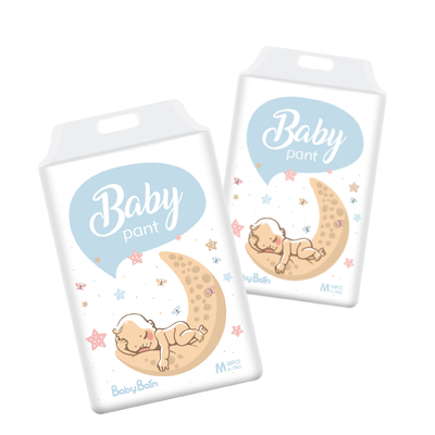 Non Woven Disposable Baby Diaper 3D leak preventation Soft breathable