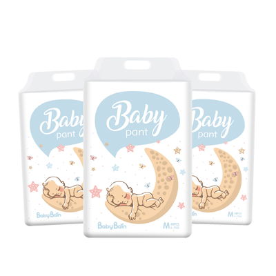 Non Woven Disposable Baby Diaper 3D leak preventation Soft breathable