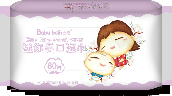 No Chemical Cleansing Face Wipes Soft Organic Water Wet Baby Wipes For Baby