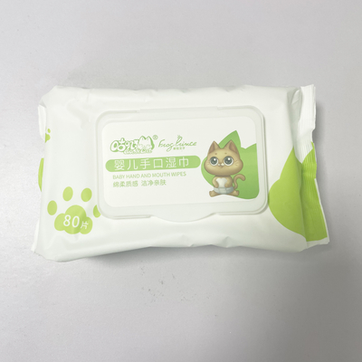 OEM Multifunction Portable Disposable Wet Wipes For Surface Cleaning Mouth Hands