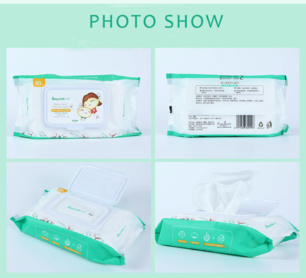 Customization Ultra Soft Nonwoven Sensitive 80pcs Baby Wet Wipes Supplier In China