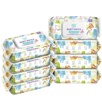 China Organic Baby Wet Wipes Spunlace Material Disposable Cleaning