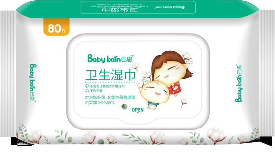 Baby Organic Ultra Softly Disposable Wet Wipes Alcohol Free Customized OEM