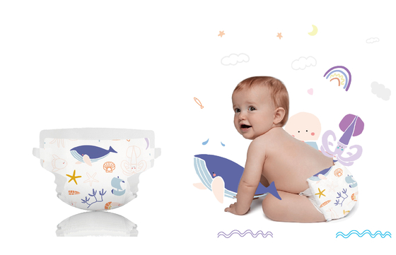 Highly Absorbent Premium Disposable Baby Diapers Nappies Breathable
