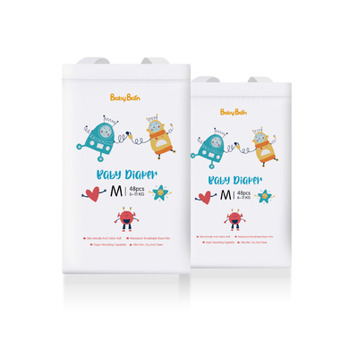 Doubled Hydrophobic Non Woven Fabric Pull Up Baby Diapers Spunlace Material