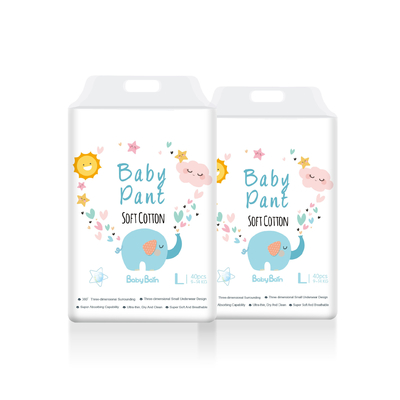 Custom Non Woven Fabrics Disposable Baby Diapers 500-1000ml Absorbency