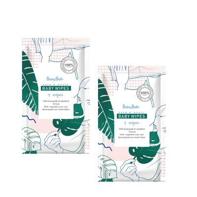 Customizable Hypoallergenic Unscented Flushable Baby Body Cleaning Wet Tissue Wet Wipes