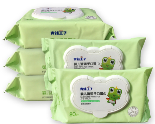 Customizable Hypoallergenic Unscented Flushable Baby Body Cleaning Wet Tissue Wet Wipes