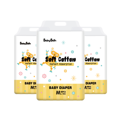 Custom Magic Tape Disposable Baby Diaper Colorful Non Woven Fabric