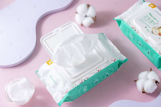 Happy and nice Unscented disposable baby wipes For Hands Face China Factory Wet Wipes