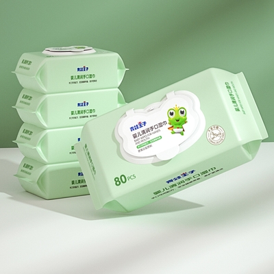 Customized Private Label Unscented Bamboo Natural Fabric Biodegradable Baby Water Wipes