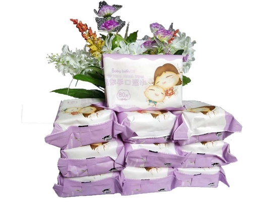 Wholesale High Quality 80 Pcs Unscented Water wipes Baby Wet Wipes for Sensitive