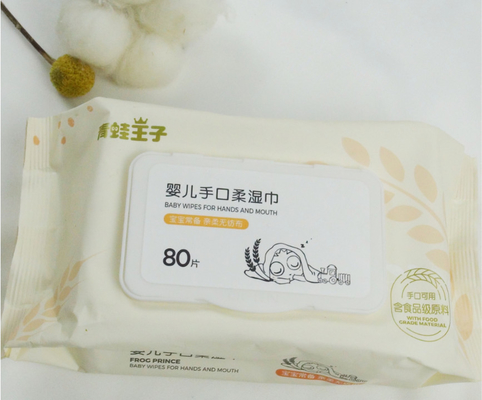 Customized Biodegradable 99% Water Baby'S Wipes Organic  For Sensitive Skin