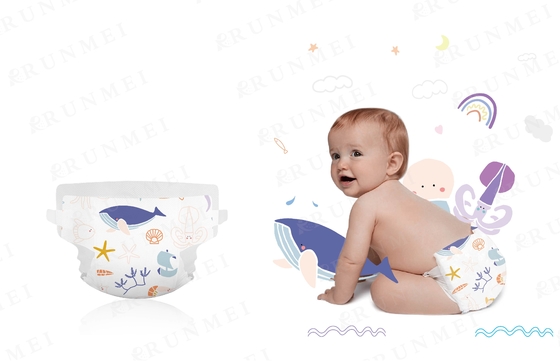 Non Woven Fabrics Disposable Softable Baby Diaper C Grade
