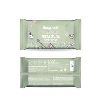 Individual Package Facial Wet Makeup Remover Wipes Private Label OEM