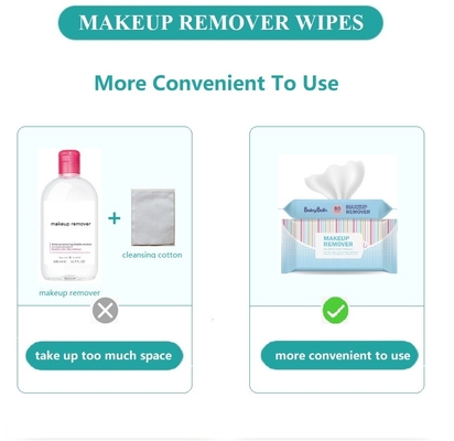 Individual Package Facial Wet Makeup Remover Wipes Private Label OEM