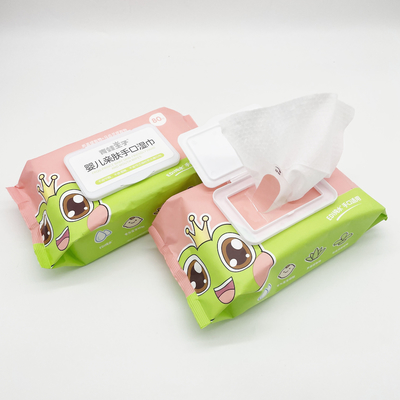 80Pcs Organic Baby Wet Wipes With Plastic Cap Unscent Alcohol Free