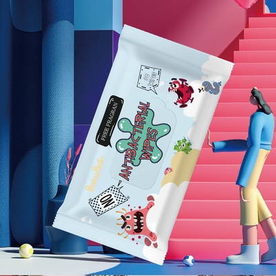 Organic 99% Water Baby Wet Wipes Private Label Non Woven Fabric