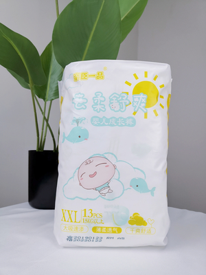 Dry Surface Absorbent Disposable Baby Pants With 3D Leak Prevention Channel