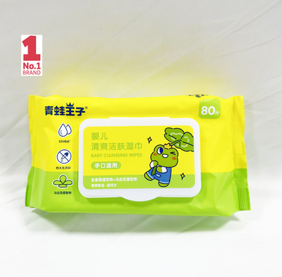 OEM Private Logo Hand Sanitizing Wet Wipes 50pcs Without Alcohol