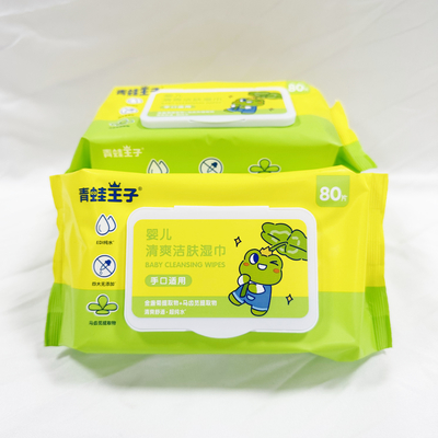 OEM Private Logo Hand Sanitizing Wet Wipes 50pcs Without Alcohol