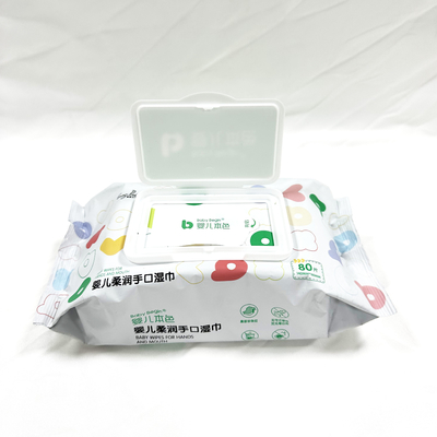 Wholesale Price Spunlace Nonwoven Baby Wet Wipes polyester viscose material Embossed Fabric wet wipes manufacturer