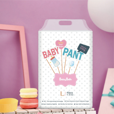 Ultra soft disposable baby diaper pant at wholesale price from baby diaper factory