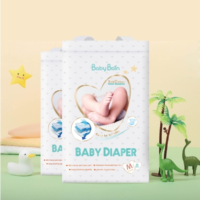 OEM Customized tape shape super absorption Disposable Baby Diaper direcly from manufacturer factory