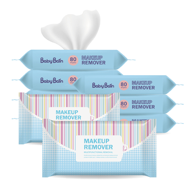 Fragrance Free make up remover cleansing wipes disposable wet wipes Gentle for all Skin Types