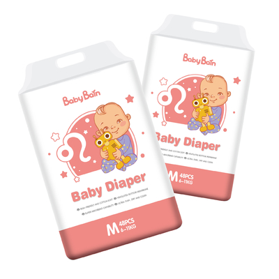 Color Print PE Disposable Baby Diapers Fast Shipping In Bulk