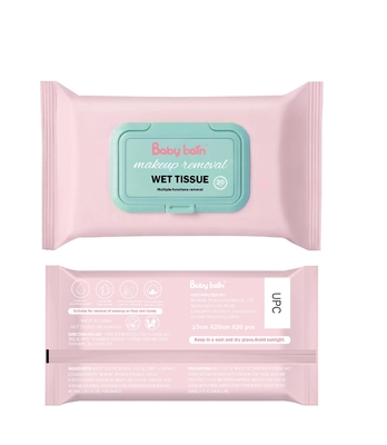 Wholesale Feminine newest style Make up wipe Organic Gentle Makeup Remover Wet Wipes Cleansing Face Wipes for woman