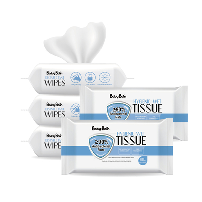 Sensitive Skin Antibacterial Baby Wet Wipes No Fragrance 150mm x 200mm